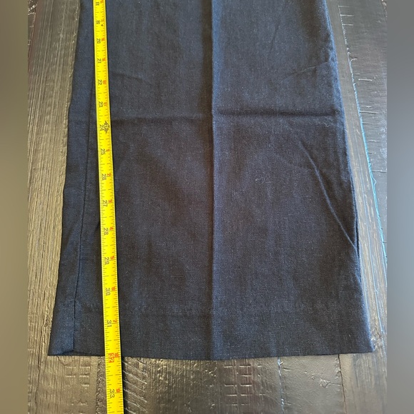 Old Navy High Waisted Linen Blend Dress Pants Black Size 14 Tall - Picture 8 of 11
